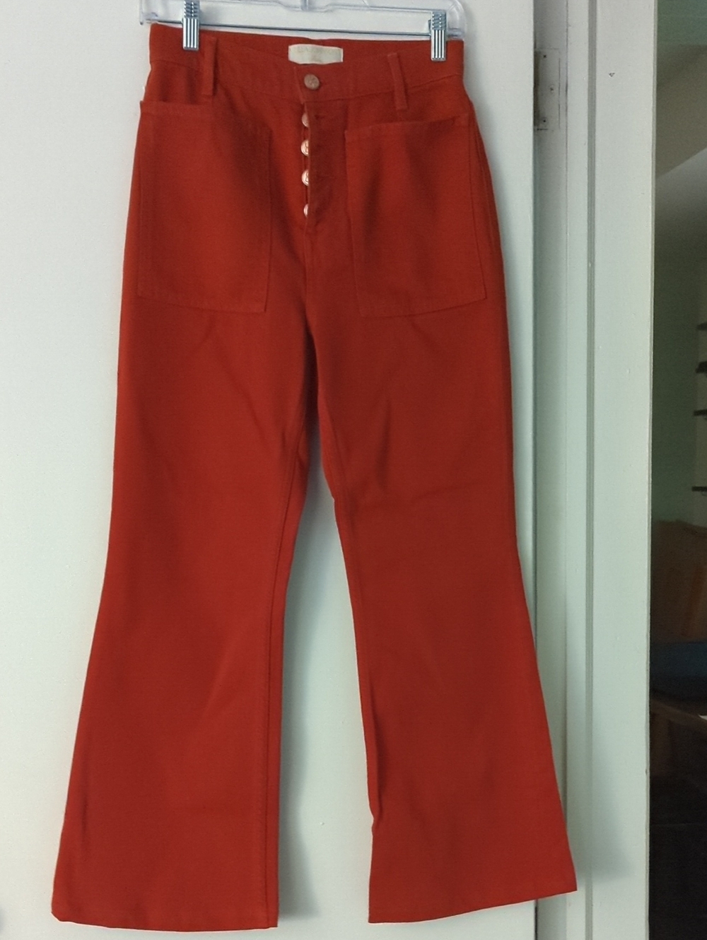 Ulla Johnson Rust Red Denim Pants